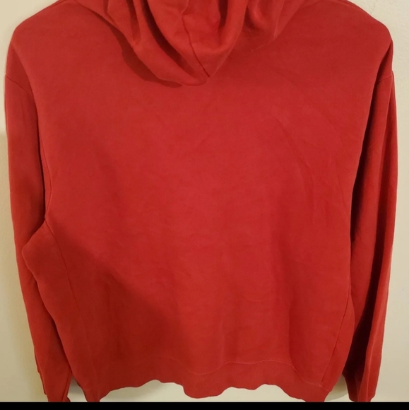 Vintage 80s 90s y2k mens Nike Hoodie red M - Picture 5 of 7